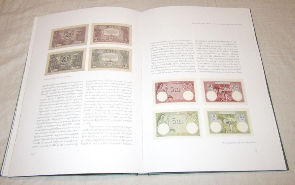 REDUCED PRICE! Romanian banknotes, trials, projects & specimens - 4 books
