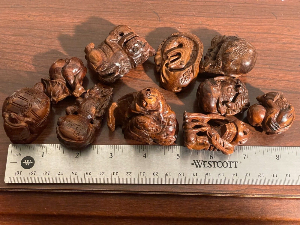 10pcs Wood Carving