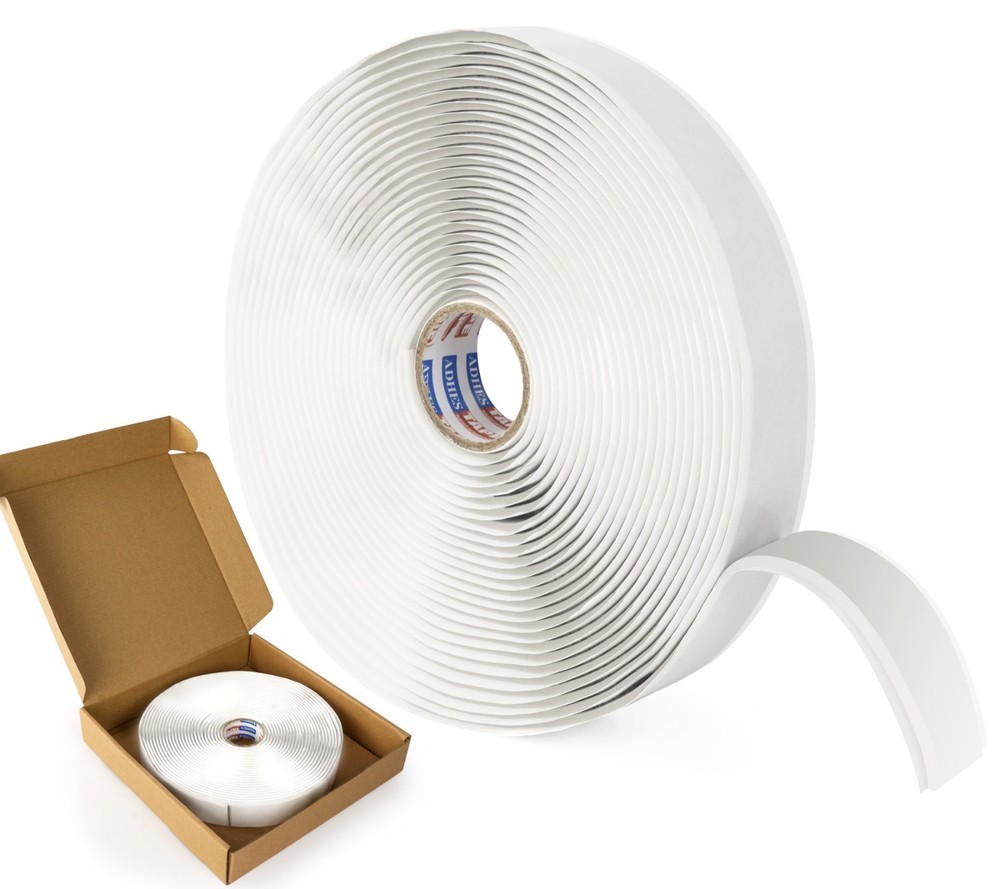 Butyl Sealant Tape 3/4" x 30 'x 1/8" White Butyl Rubber Sealant Tape