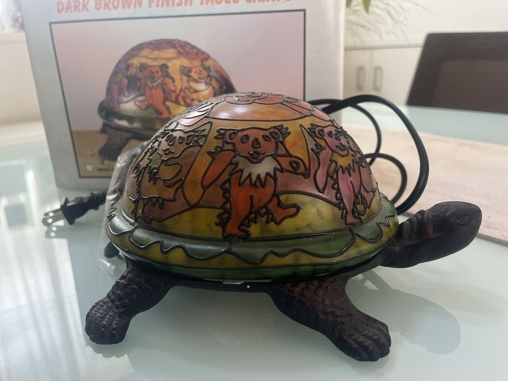 GRATEFUL DEAD Bear Turtle Lamp 2005 With box