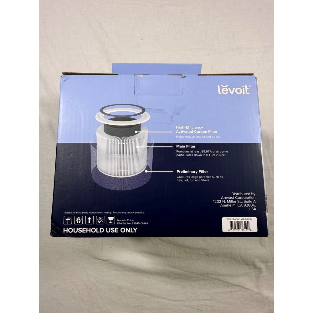 Levoit Replacement Filter Core 200S-P-RF White NEW Genuine HEPA
