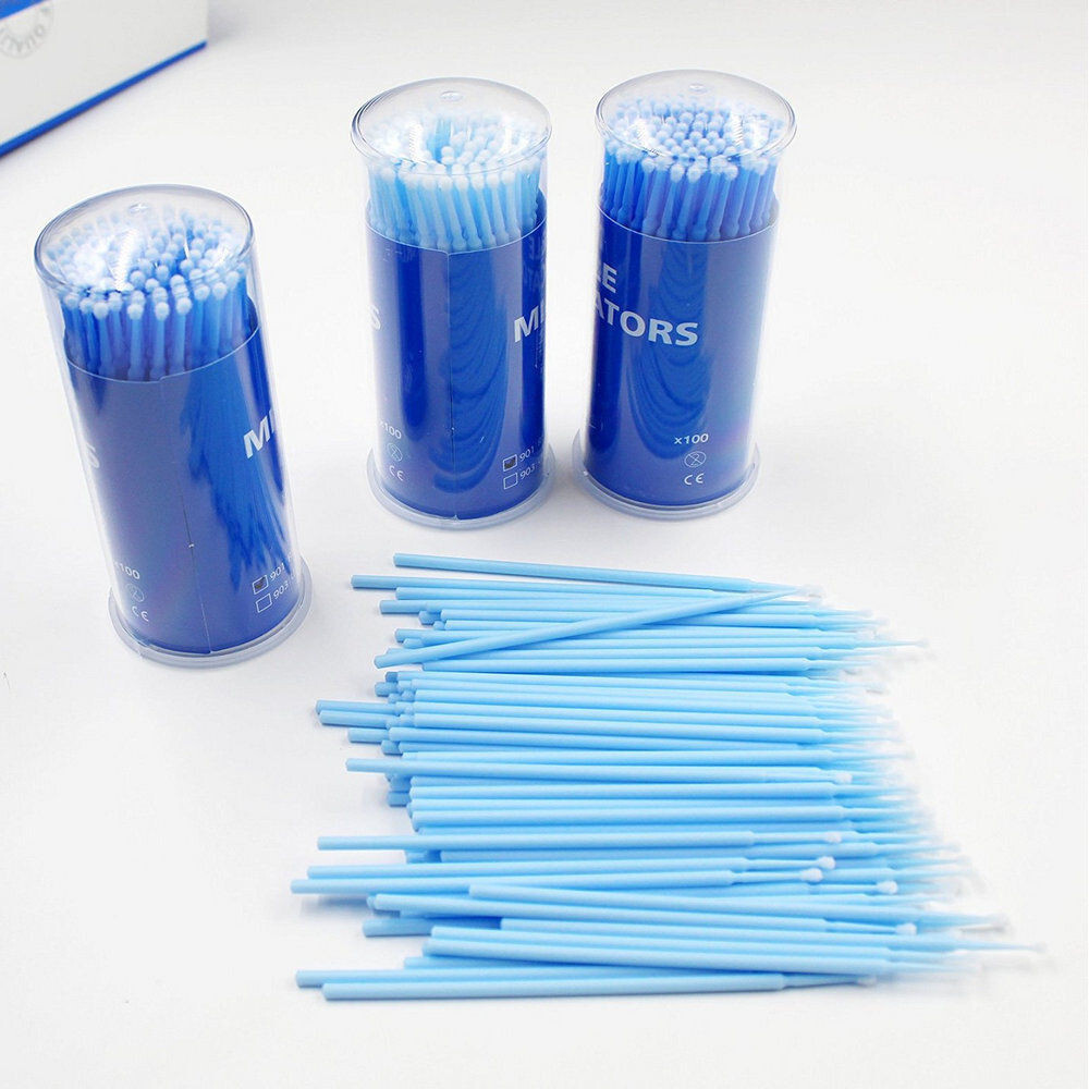 Dental Disposable Microbrush Micro Brush Applicator Tips Regular 2.5mm Bendable