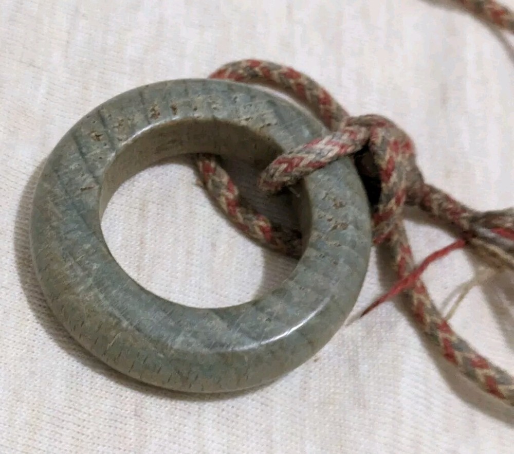 Vintage Jaymar Wooden Ring Toss Pull Toy