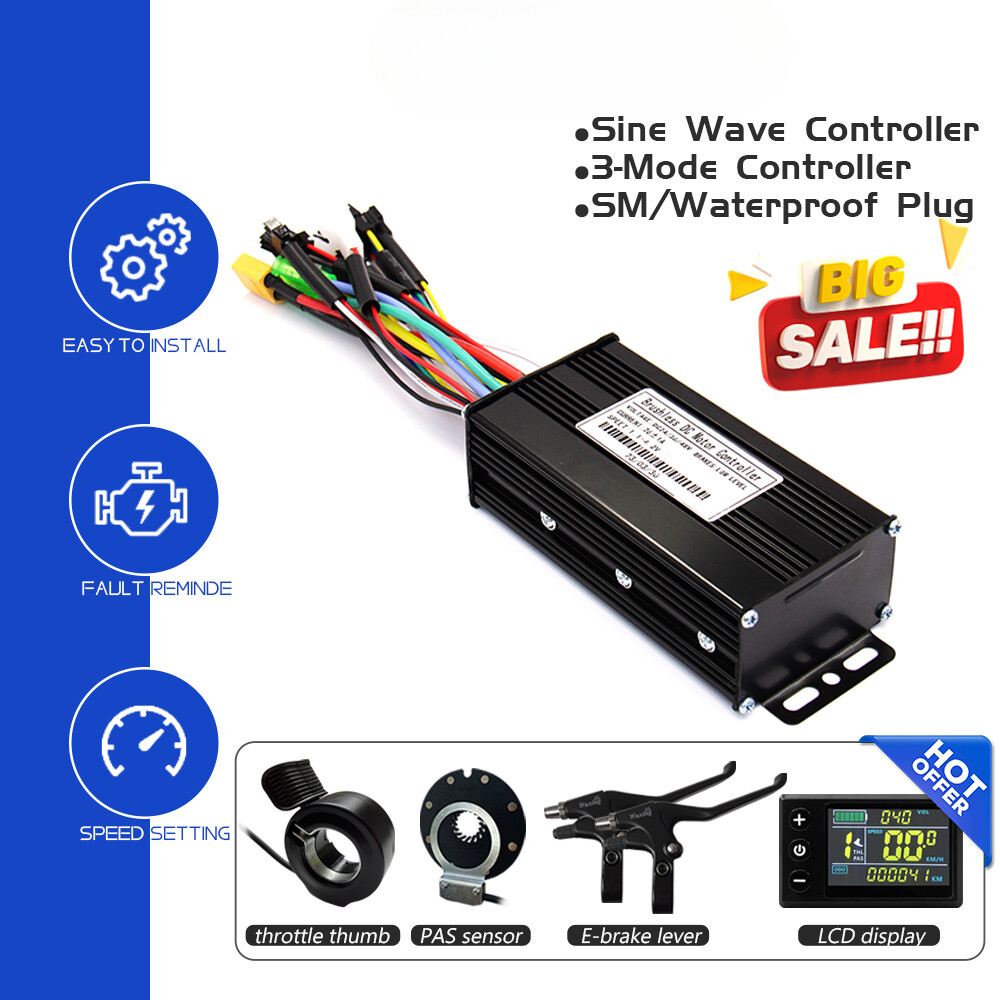36V/48V 17A 26A 30A E-Scooter Ebike Sine Wave Controller with Learning Function
