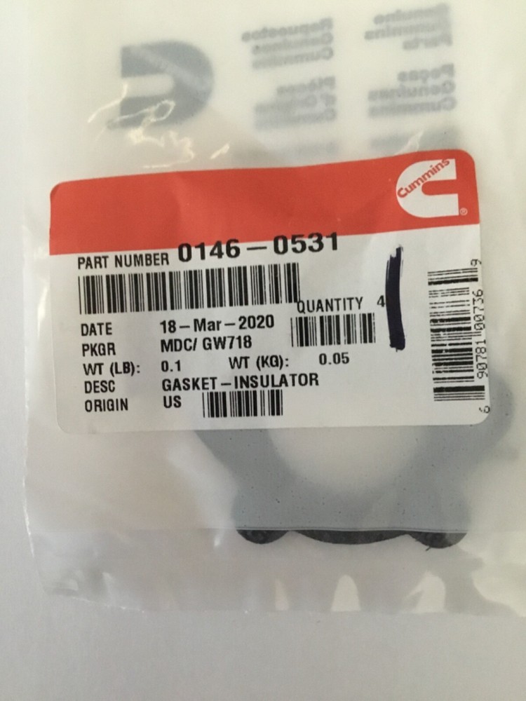 Genuine ONAN 146-0531 GASKET-INSULATOR