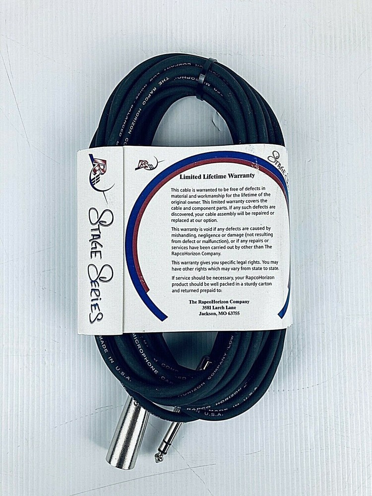 Rapco Horizon BLC-25MS BAL Line LO-Z MIC BLC-TRS-XLRM 25ft Cable!