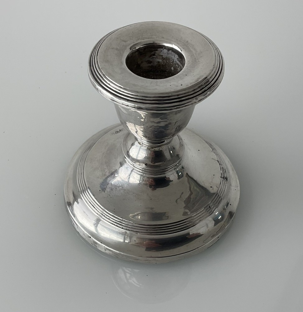 Antique Silver Candle Holder