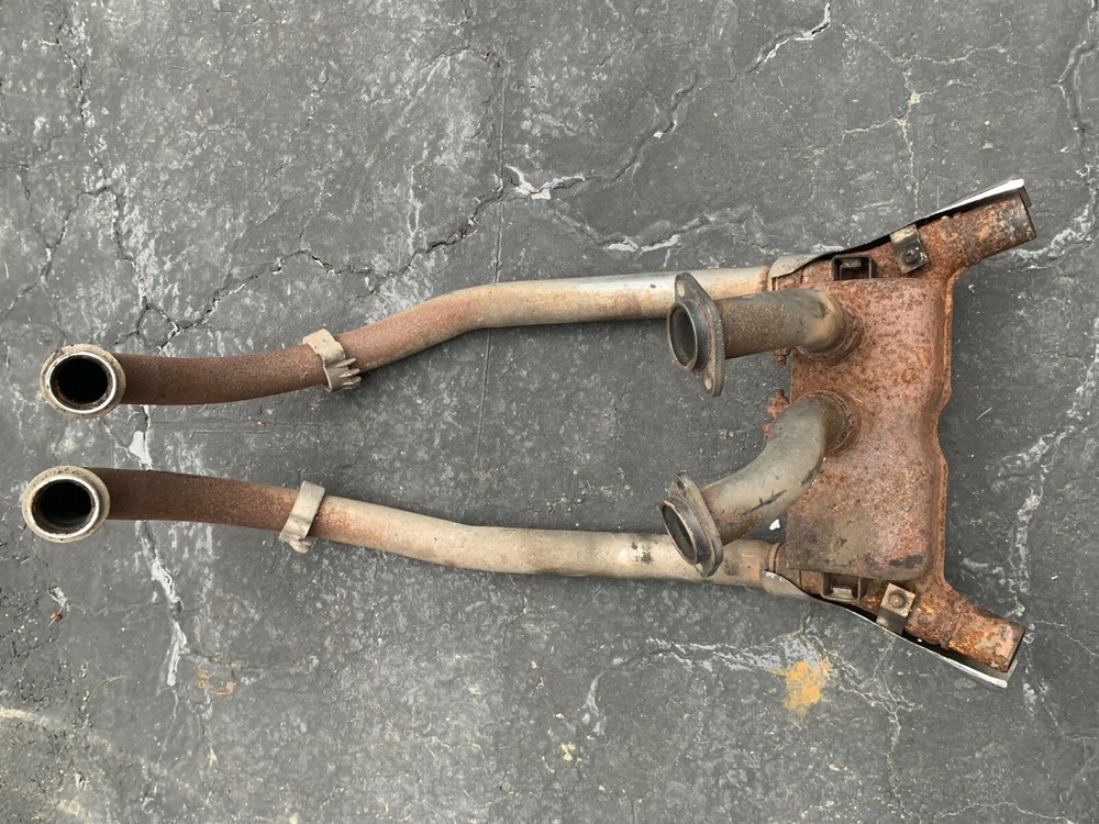 1985 85 Suzuki GV700GL GV700 GL Exhaust Header + Pre Muffler