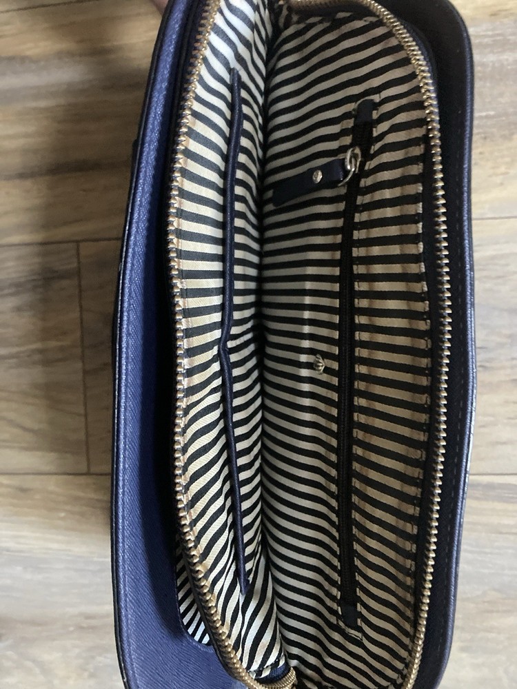 Kate Spade New York Medium Leather Handbag, Blue, Pre-owned