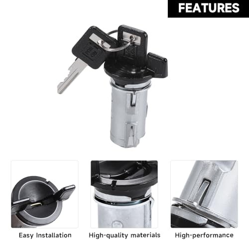 Ignition Starter Switch Lock Cylinder with Keys for Chevy C1500 C2500 C3500
