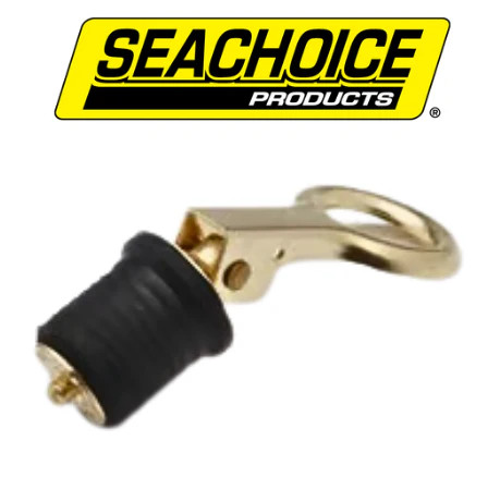 Seachoice Drain Plug-1 Snap Lock-Brass