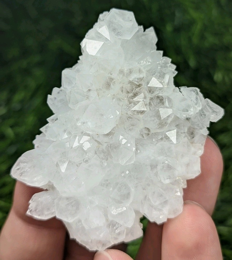 Transparent Diamond Quartz Crystals Scepter on matrix, Diamond Quartz Specimen