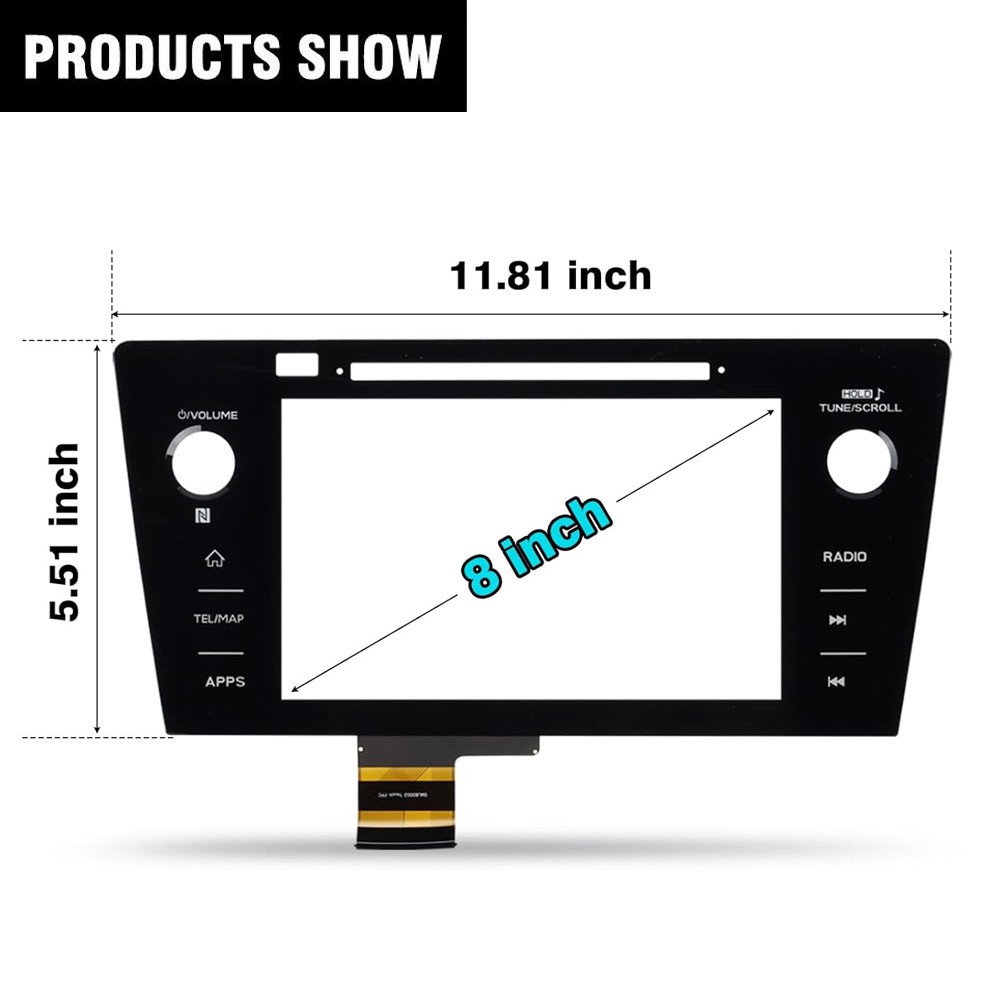 Radio Replacement Touch Screen Digitizer 2018 2019 Fits Subaru Legacy & Outback