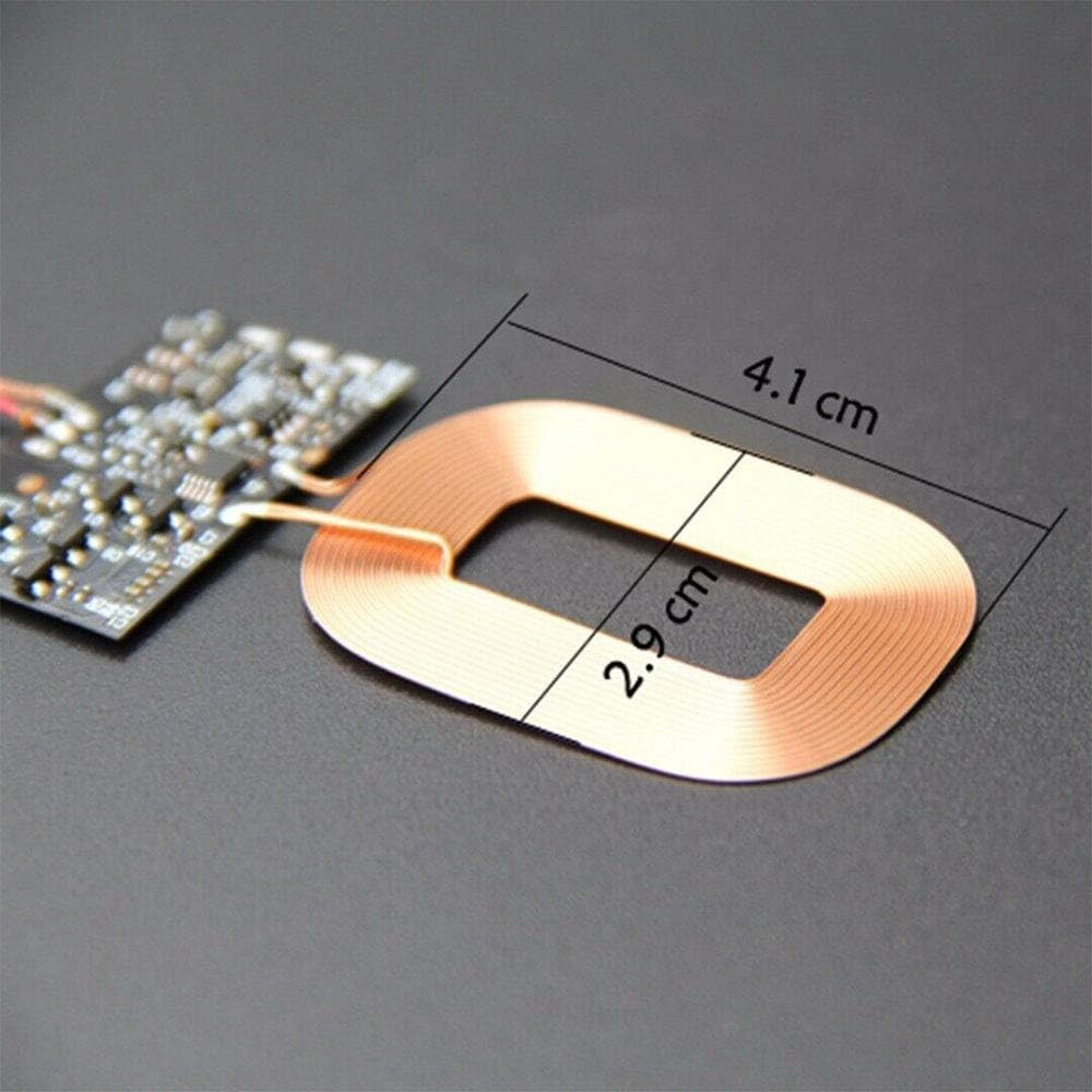 2Pcs Wireless Charger Receiver Module PCBA Board Coil Universal Qi DIY