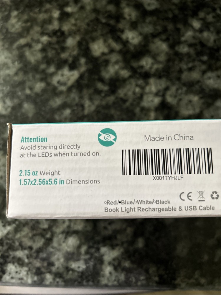 Vekkia 7 LED Rechargeable Book Light,Amber Light
