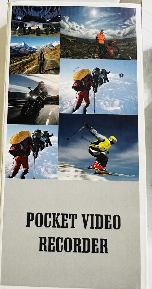 Pocket Video Recorder With 128gb Mini Sd Card