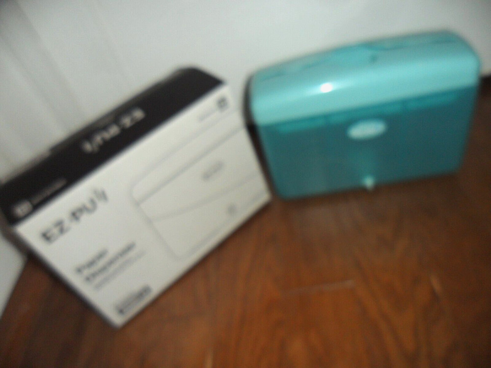 Ez-Pull Countertop SLIMFOLD Hand Towel Dispenser Turquoise for Kitchen/Bathroom