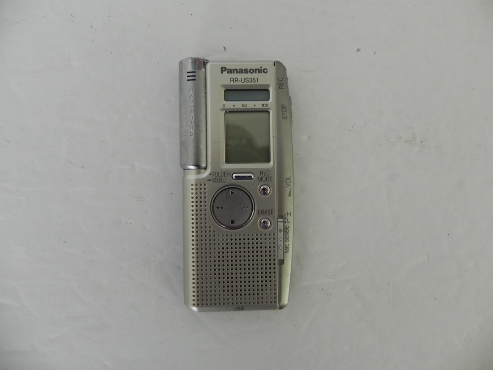 Panasonic RR-US351 Handheld Digital Voice Recorder - Untested