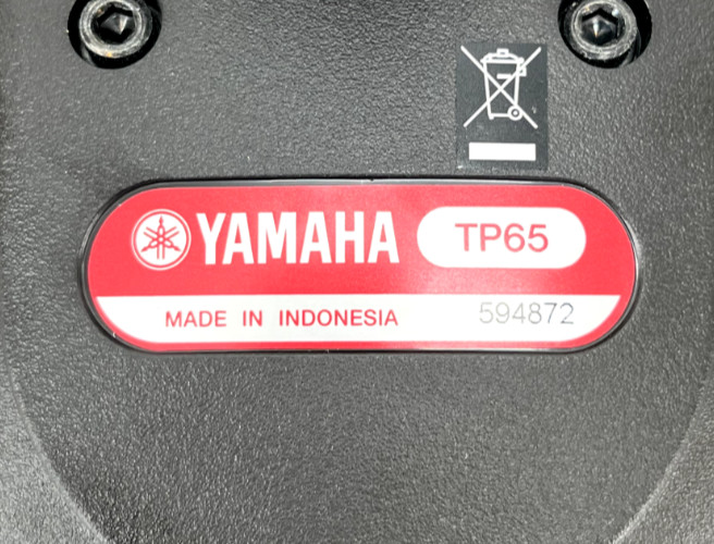 Yamaha TP65 Single-Zone Black Electronic Percussion 8.5" Drum Pad Controller