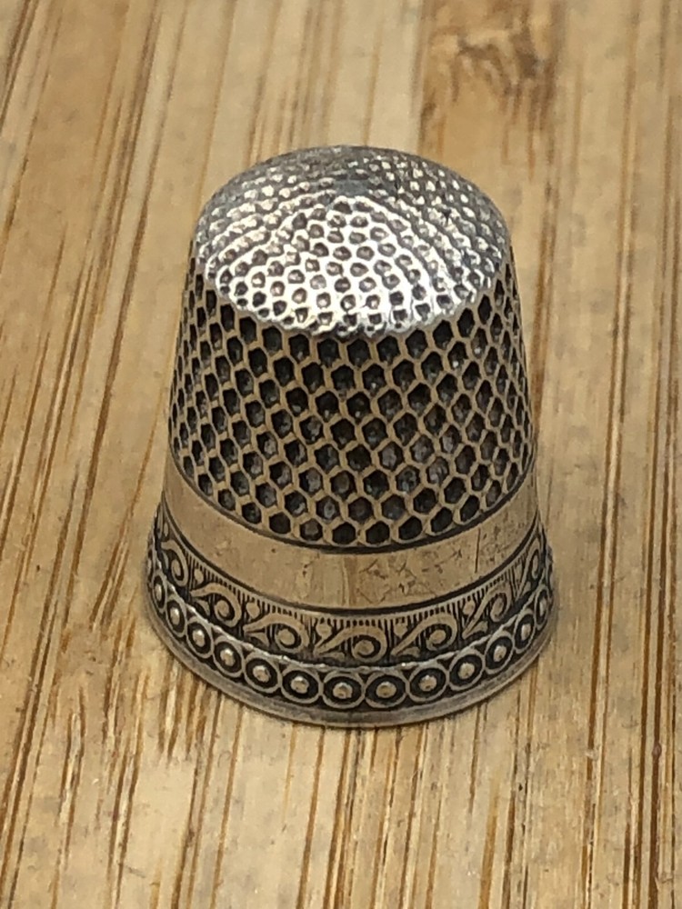 Vintage Sterling Silver Thimble, size 7