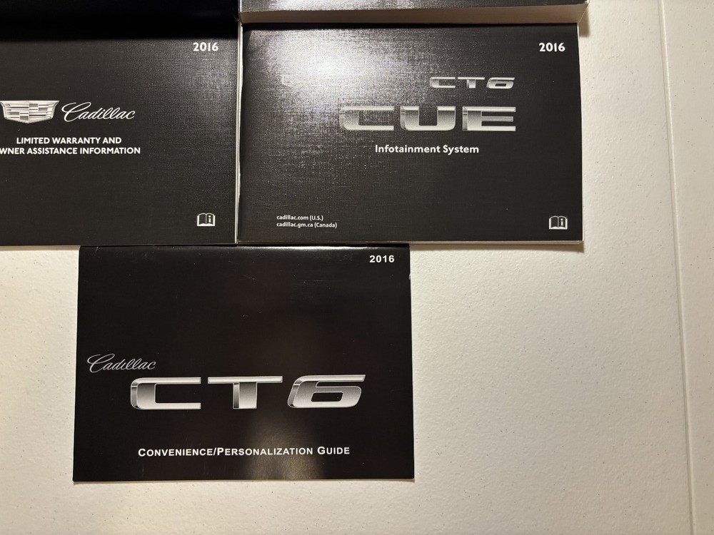 2016 Cadillac CT6 Owner Manual Set