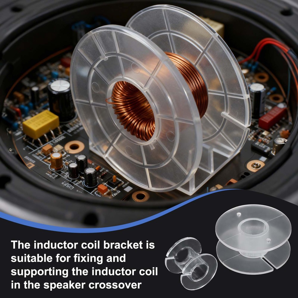 10pcs Speaker Crossover Bobbin Spools Coil, 39x26mm ABS Empty Spools