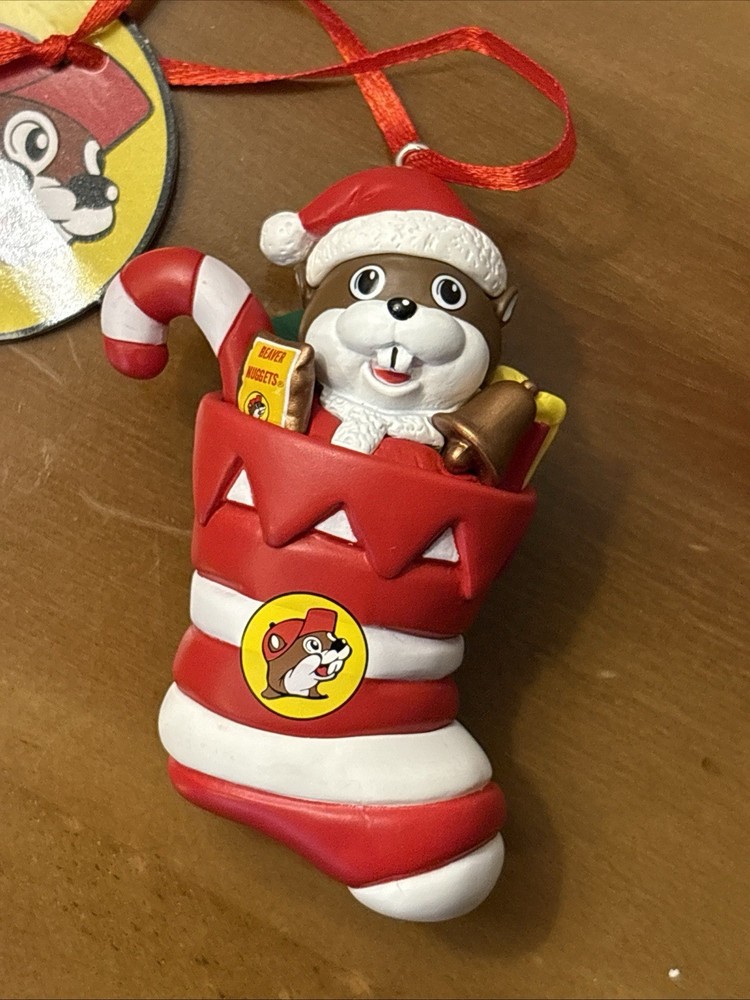 Buc-ee’s Christmas Ornament- Santa Bucee In Stocking