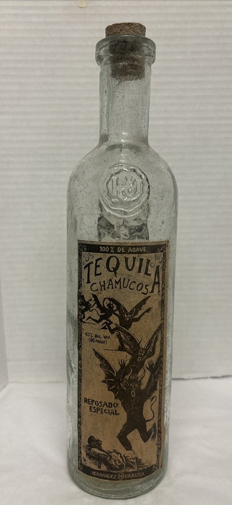 Tequila Reposado Especial Chamucos Empty Bottle Lote 1503