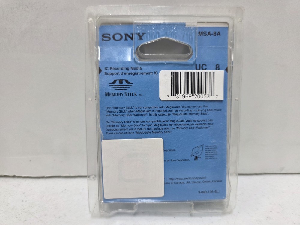 Sony 8MB Memory Stick Card - MSA-8A