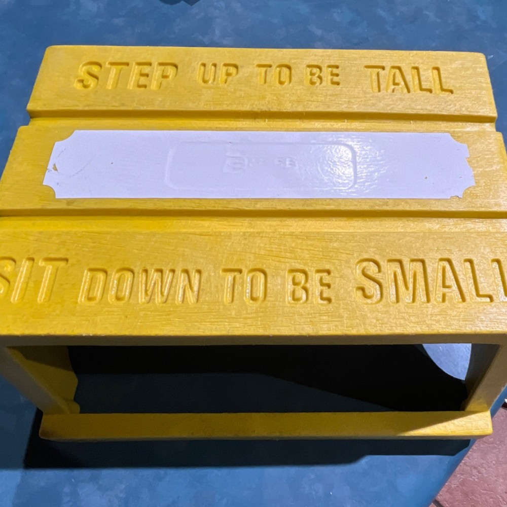 Vintage Empire Yellow Plastic 6 inch Step Stool