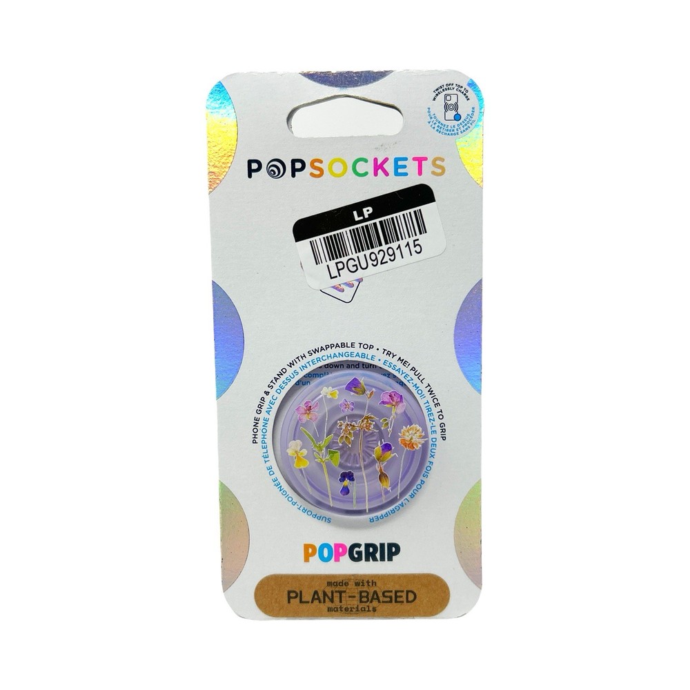 PopSockets PopGrip Phone Grip & Stand - Purple Fields