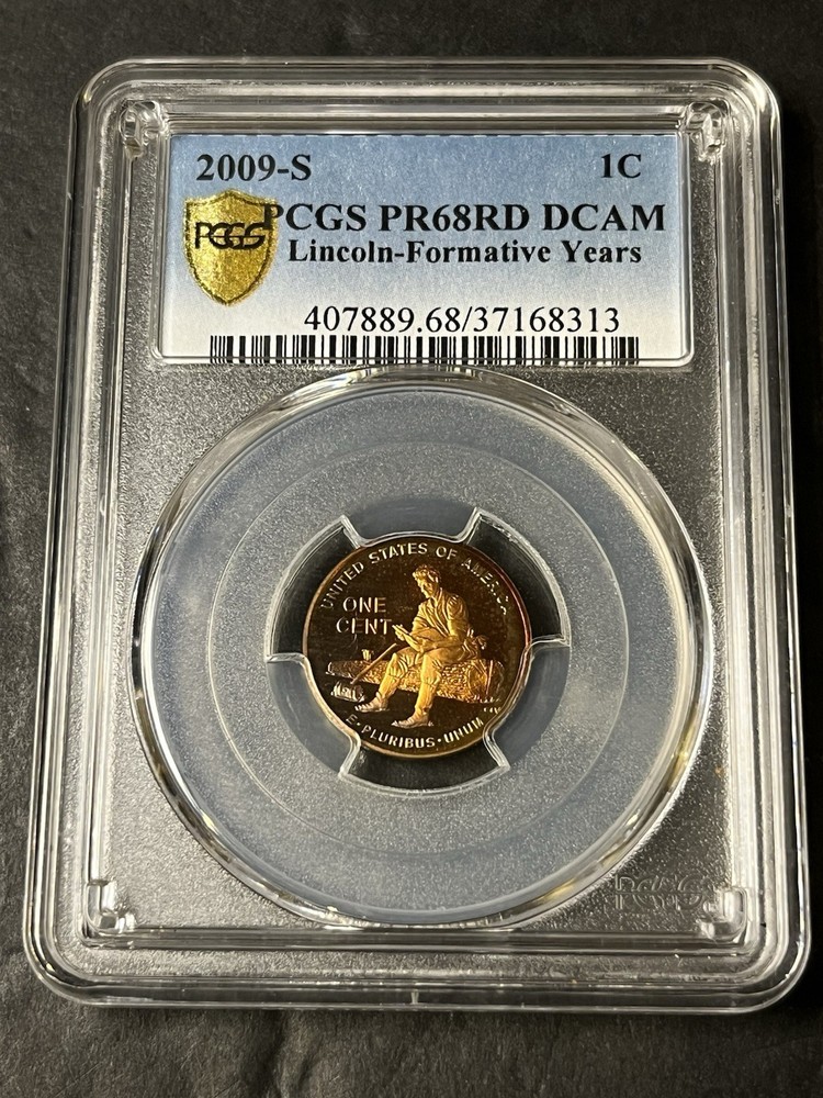 2009 s formative lincoln cent proof 68 RD DCAM TONED