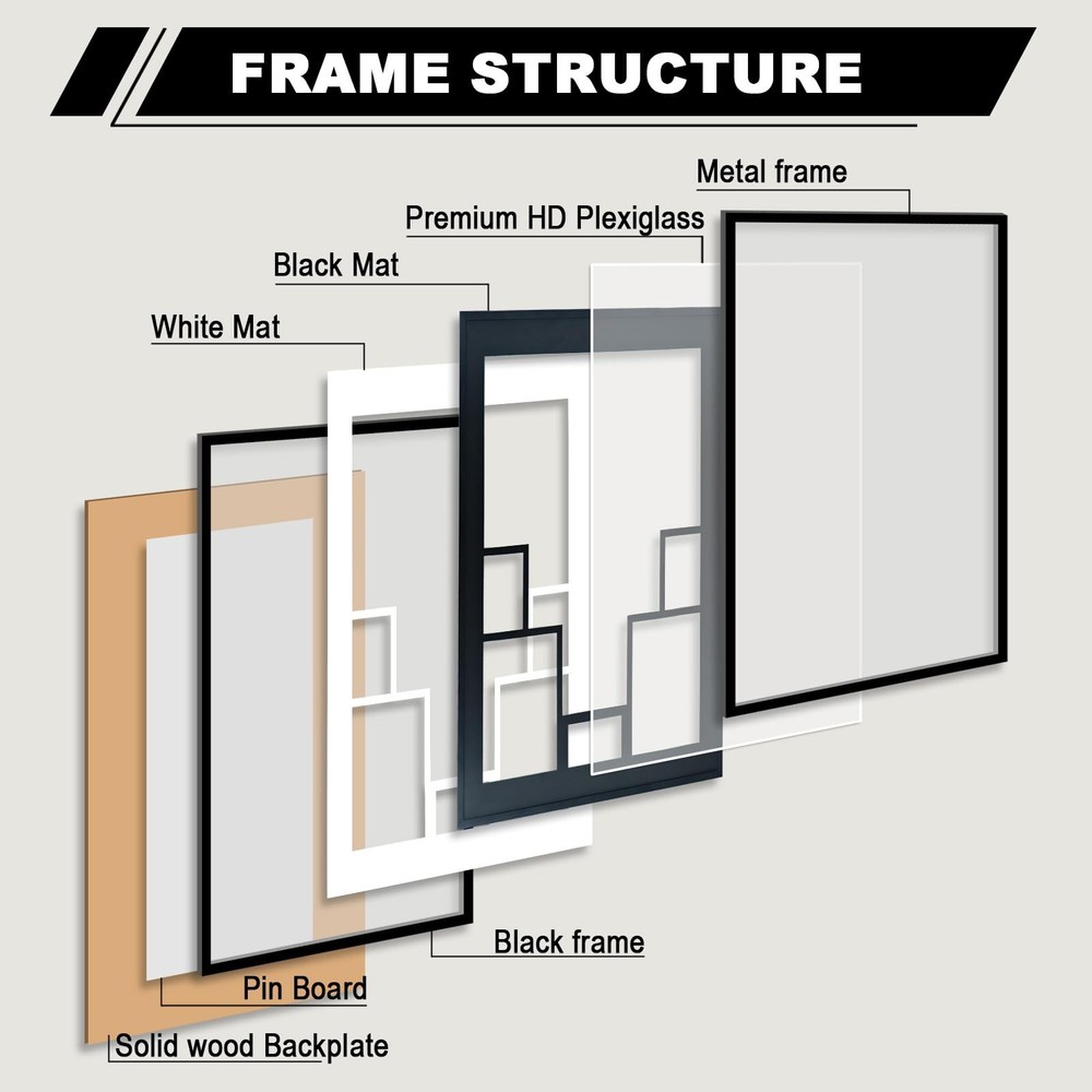Jersey Display Frame Large Shadow Box Frame Clear Acrylic with 98% UV Protect...