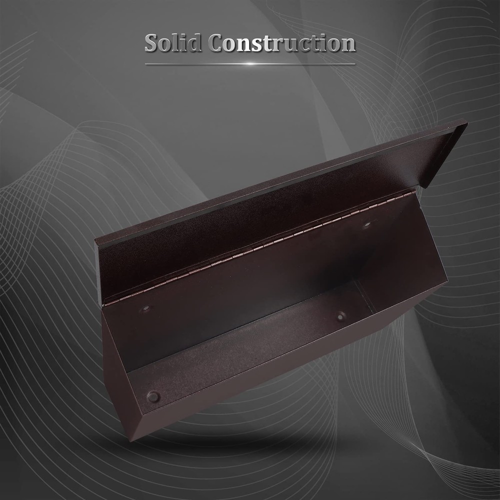 Dalmbox Wall-Mount Mailbox Large Mailbox for Post Rust-Proof Galvanized Steel Bo