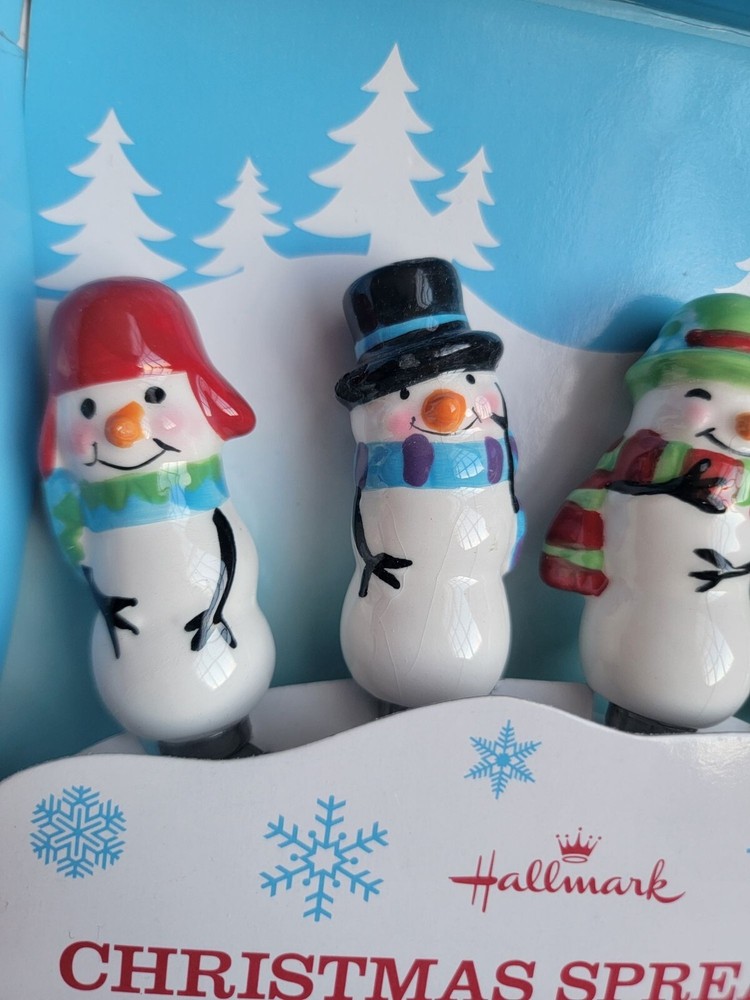 Hallmark Christmas spreadables snowman Xmas home decor kitchen