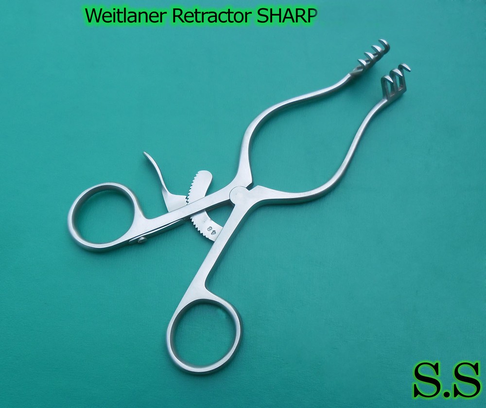 Weitlaner Retractor 4.50" 3X4 Prong SHARP 4.50" 4.5" 4.5