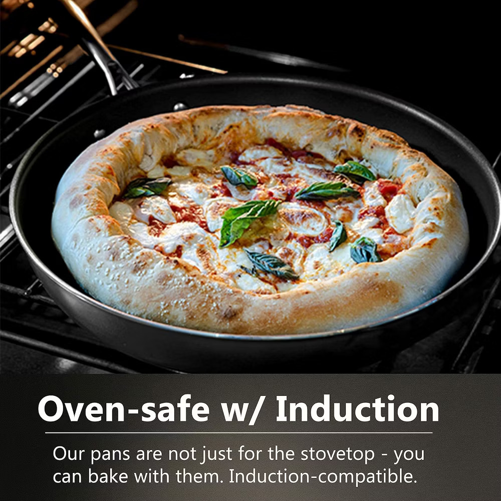 Granitestone Pots and Pans Set 10 Pc Stackable Space Saving Nonstick Cookware