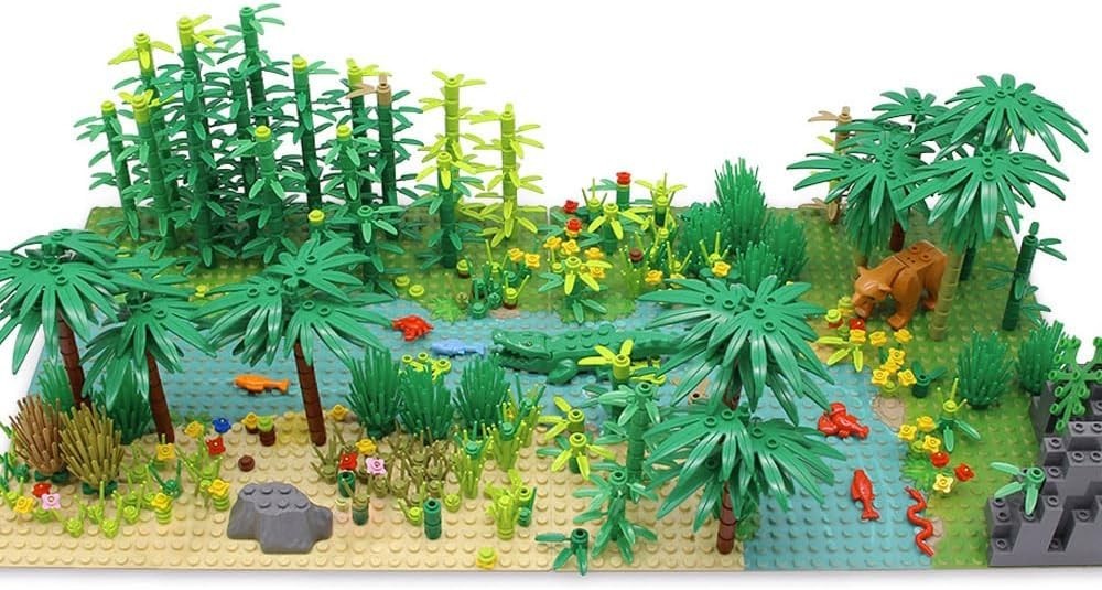 Jungle Trees Building Blocks - 582 Pieces