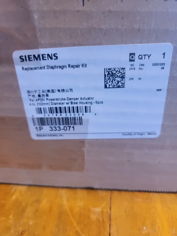 Siemens 333-071 Powers Controls Replacement Diaphram Repair Kit