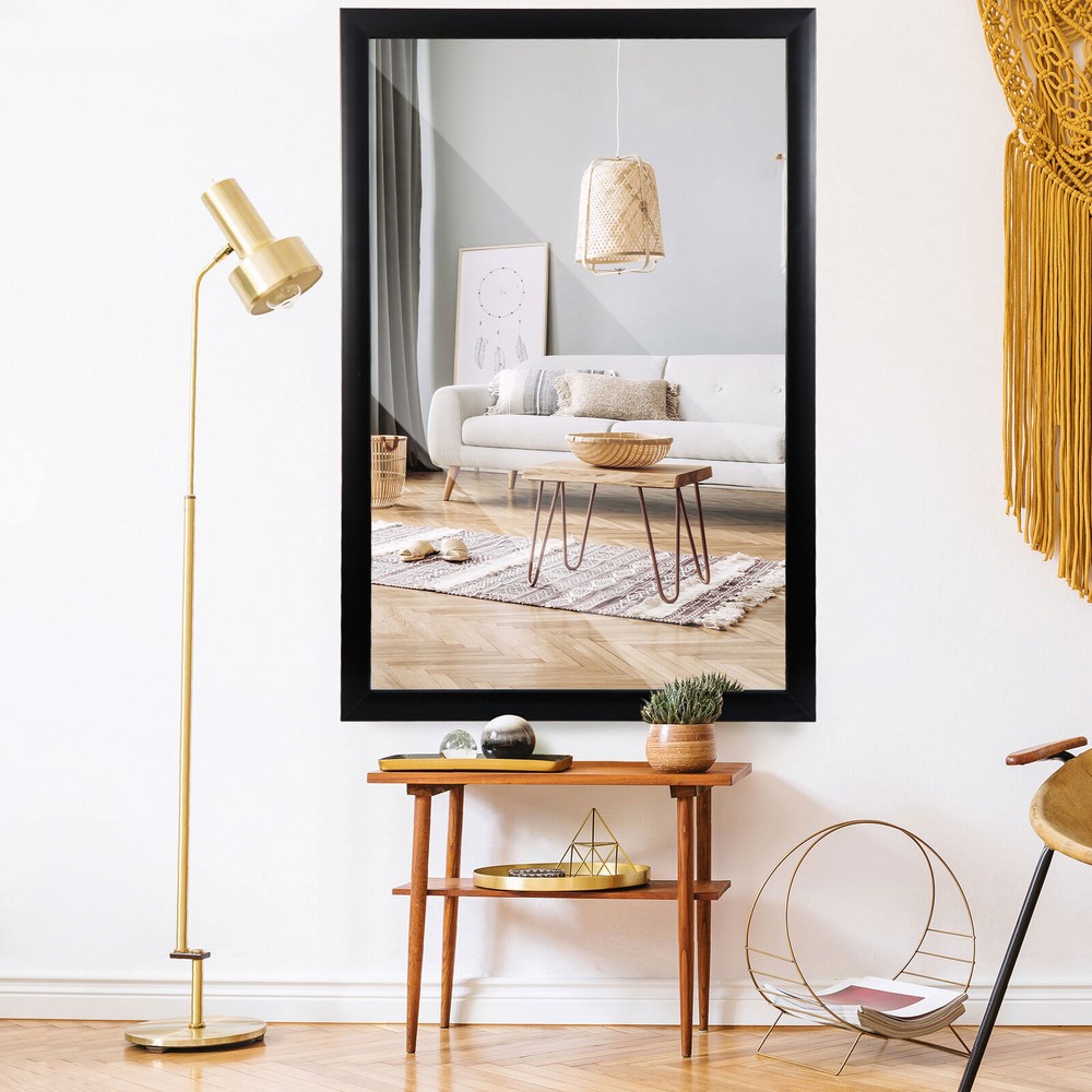 24 x 36" Rectangular Wall Mirror Sturdy Frame Makeup Mirror Standard Mirror
