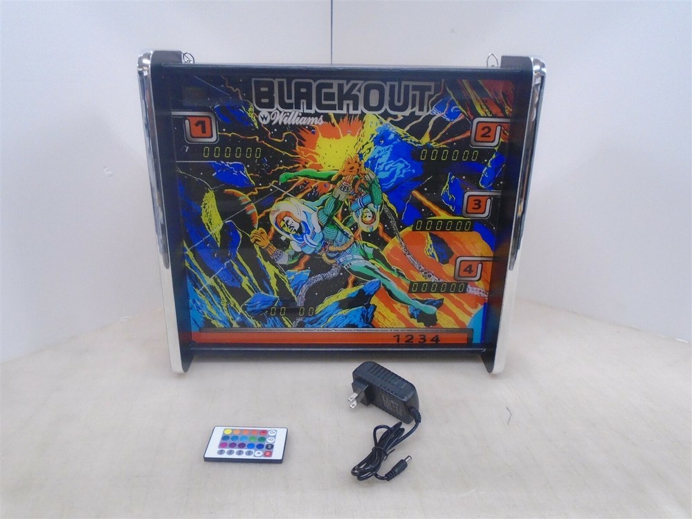Williams Blackout Pinball Head LED Display light box