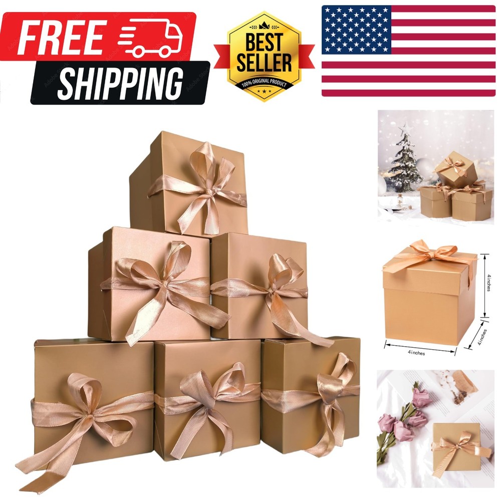 12 Pack Gift Boxes with Lids,Nested Squared Boxes with Lids for Fathers Day, ...