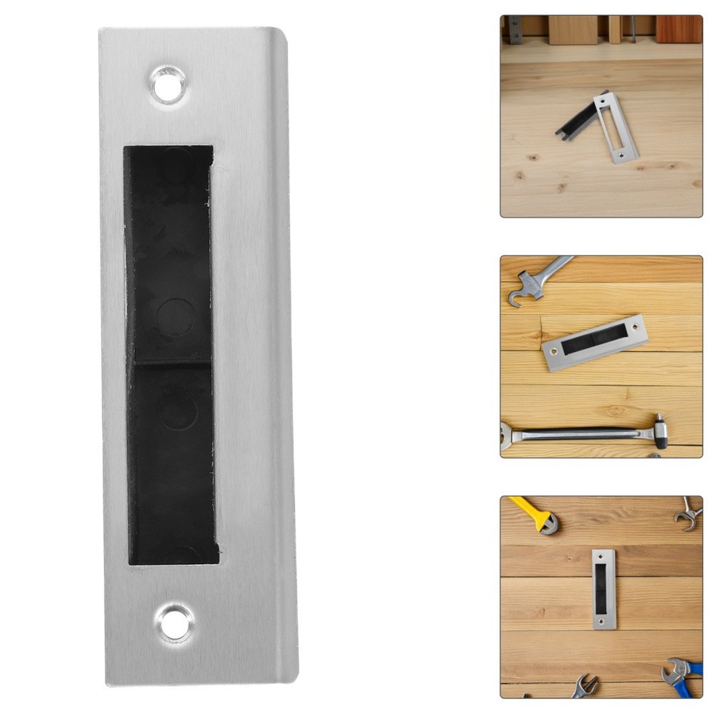 2 Pcs Door Strike Replacement Plates for Internal Doors Latch Reinforcement