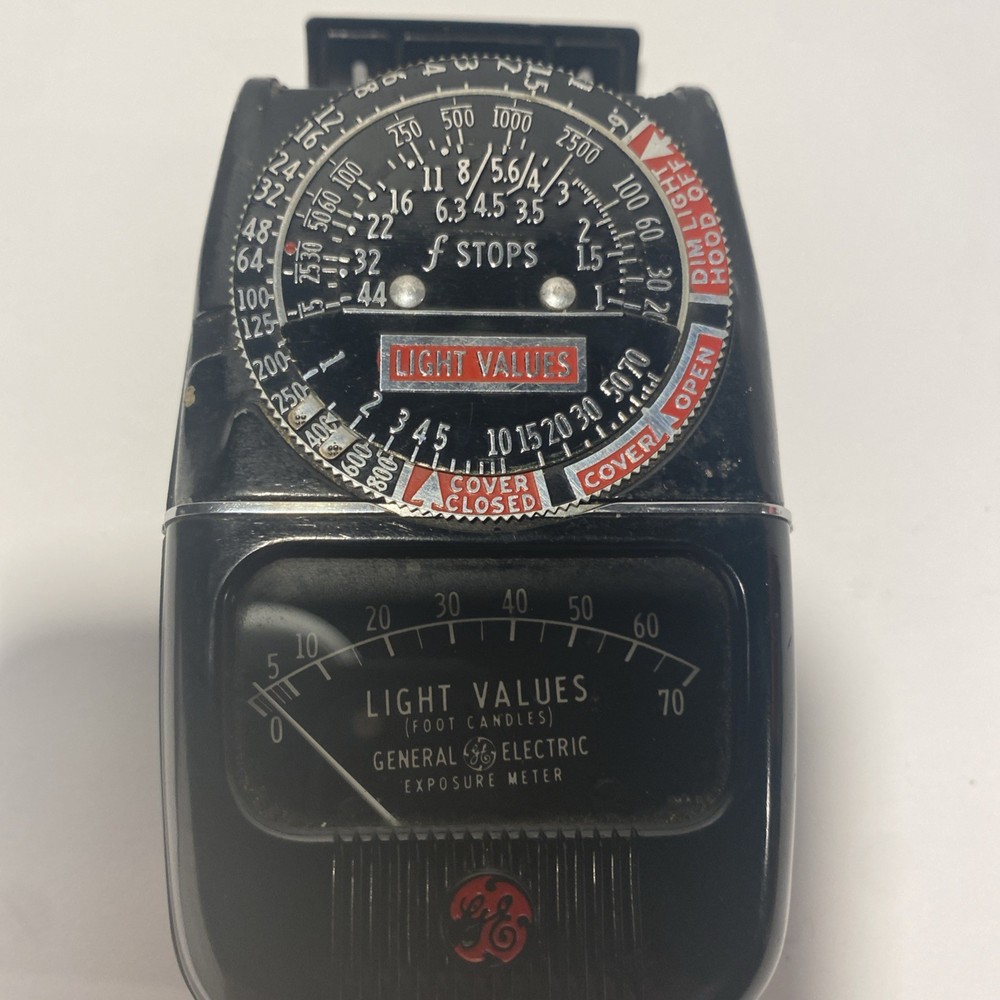 Vintage General Electric Light Exposure Meter Type DW-48 Untested