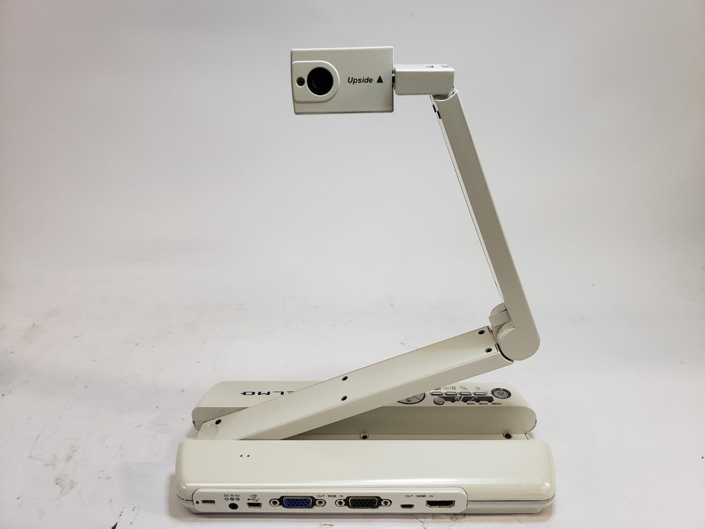 2 Elmo MO-1 Portable Visual Presenter USB/HDMI Camera White One Power Supply