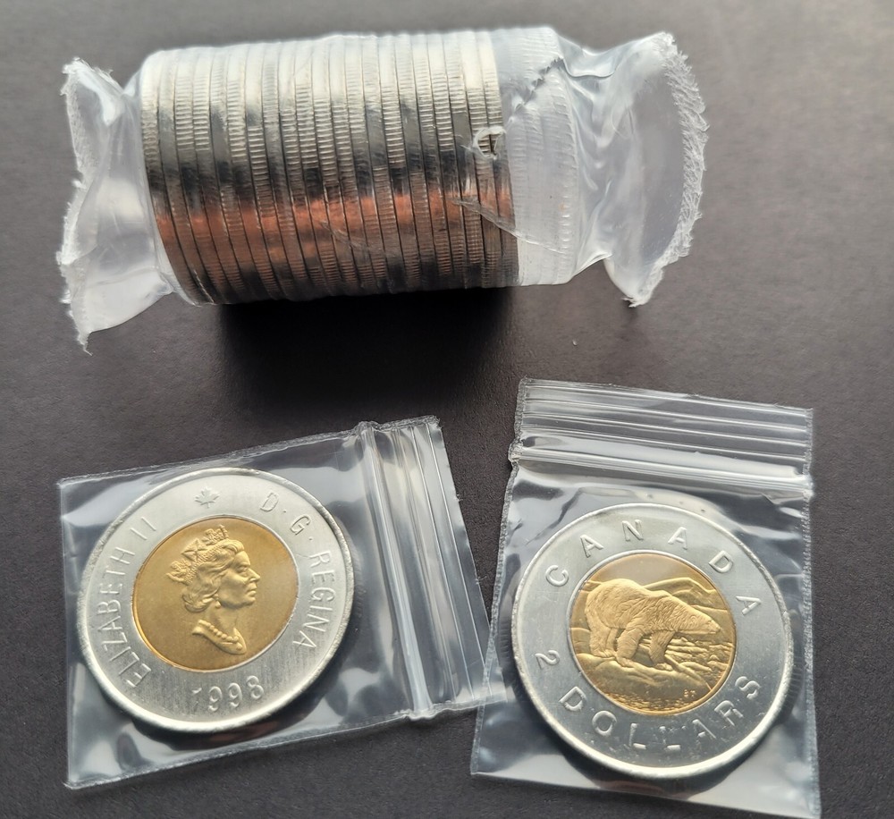 ***  CANADA  TOONIE  1998  ***  FORM  MINT  ROLL  ***