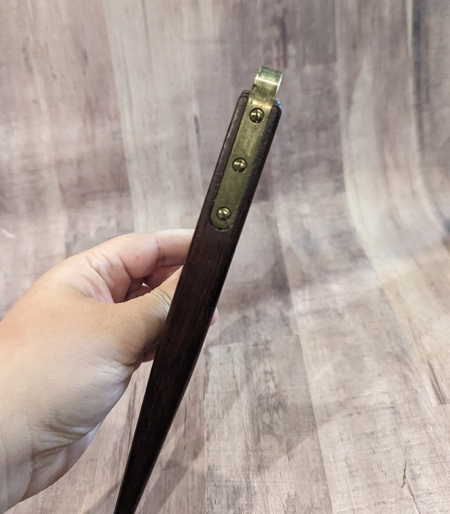 Vintage Brass And Wood Nutcracker