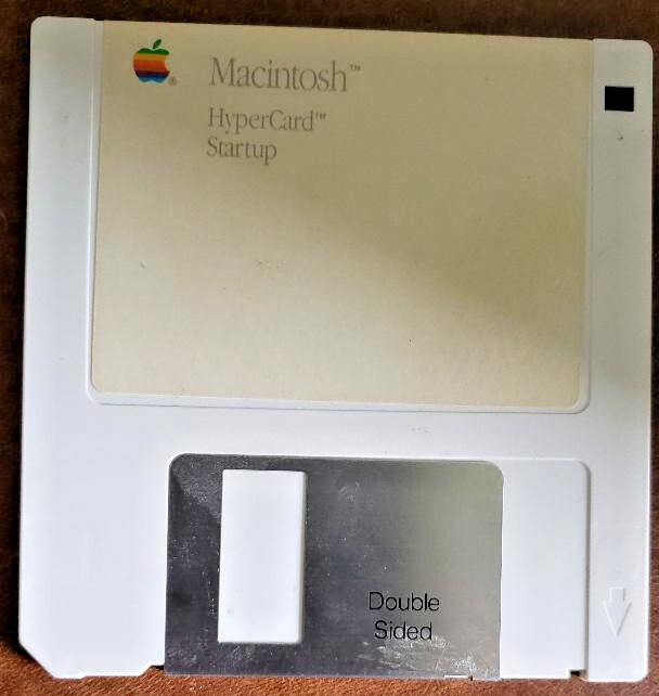 3.5" Double Sided Disk - 1987 Apple Computer Macintosh HyperCard Startup