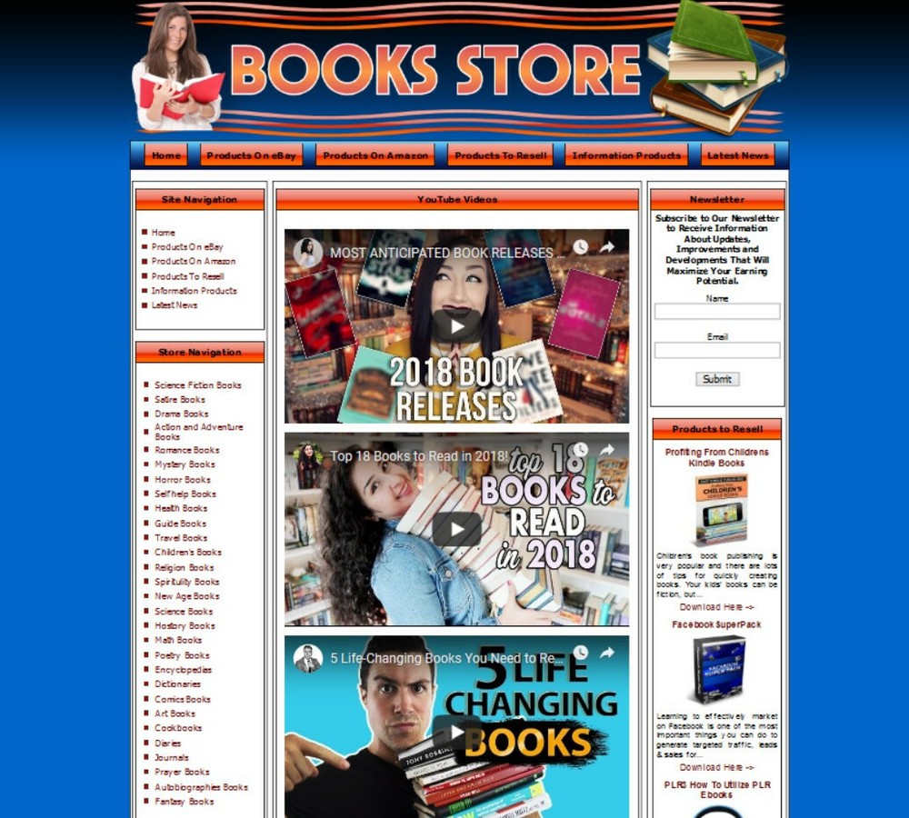 BOOK STORE - Complete Turnkey Website + Amazon Google Affiliate