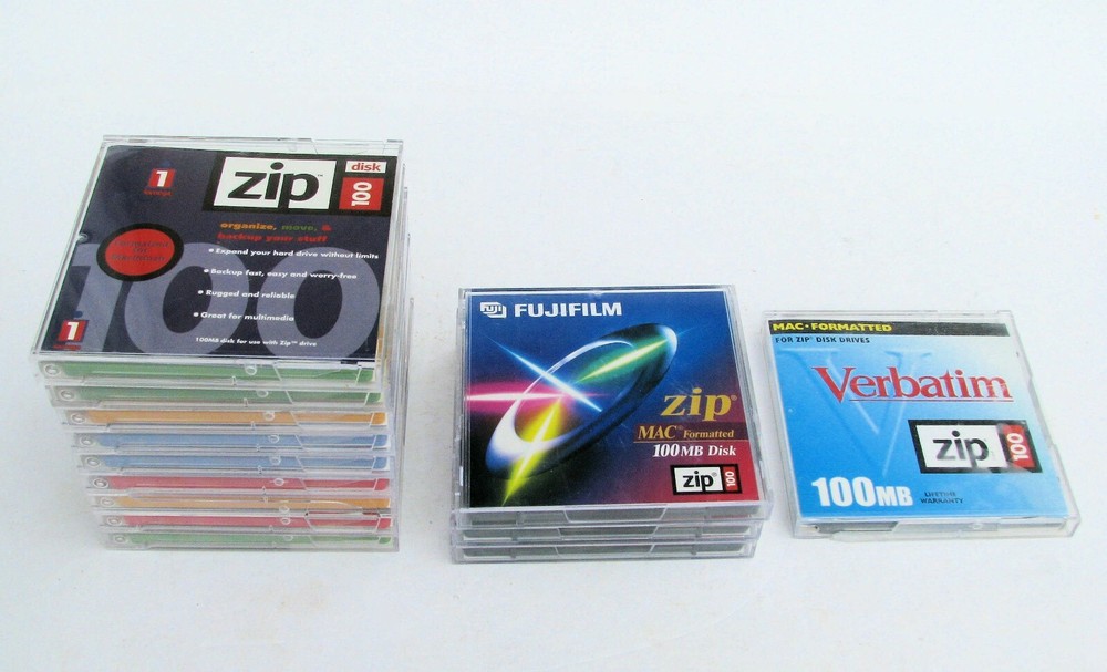 13 Zip 100 Disks MAC Formatted 100mb - used